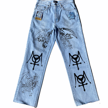 BLUE EYES ASCENDED DRAGON JEANS