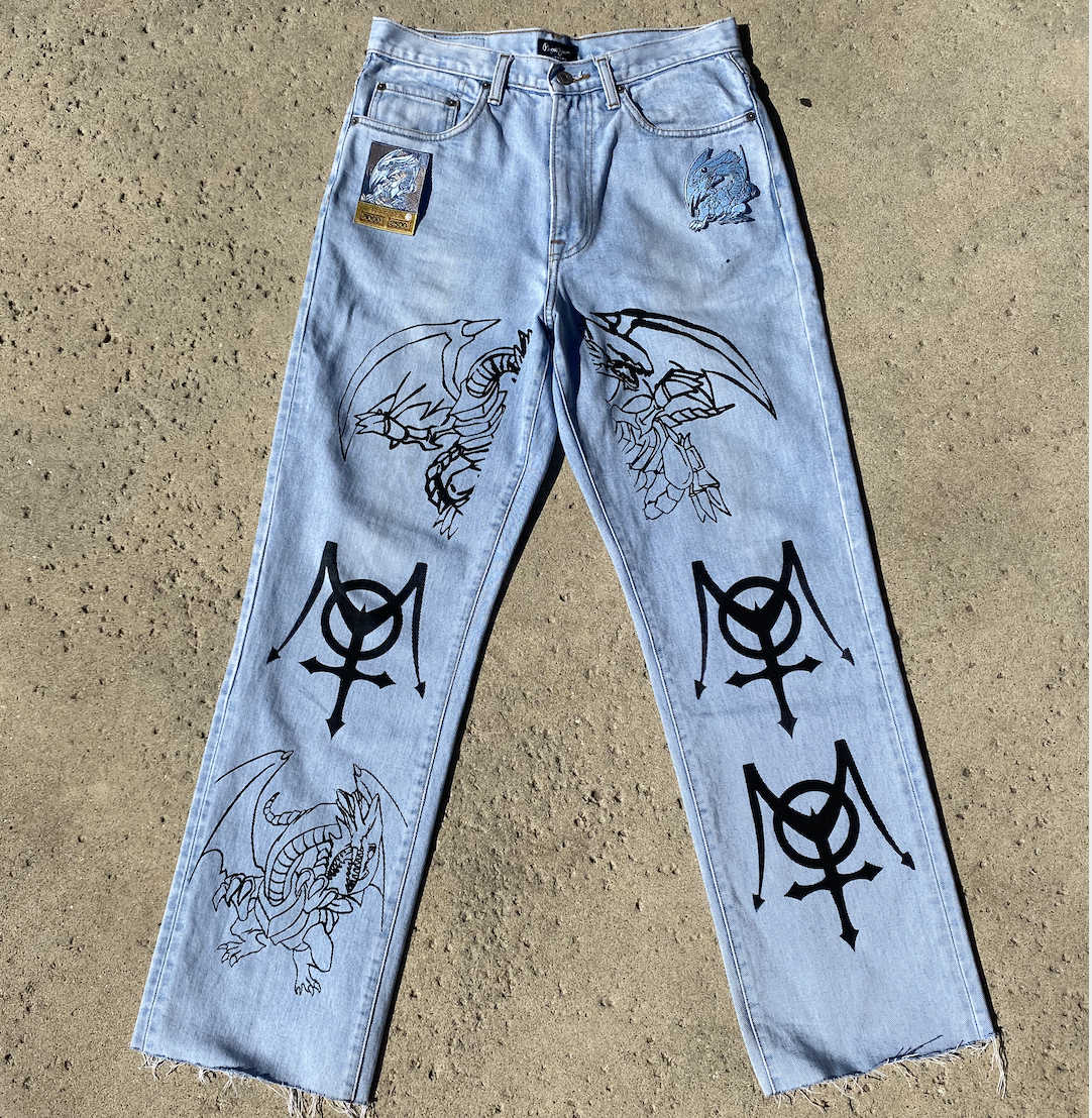 BLUE EYES ASCENDED DRAGON JEANS